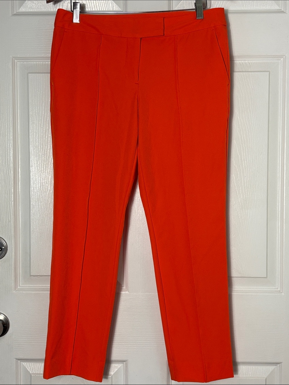 WORTHINGTON Modern Fit Tailored Orange Trouser Pants Size 6 multi seasonal